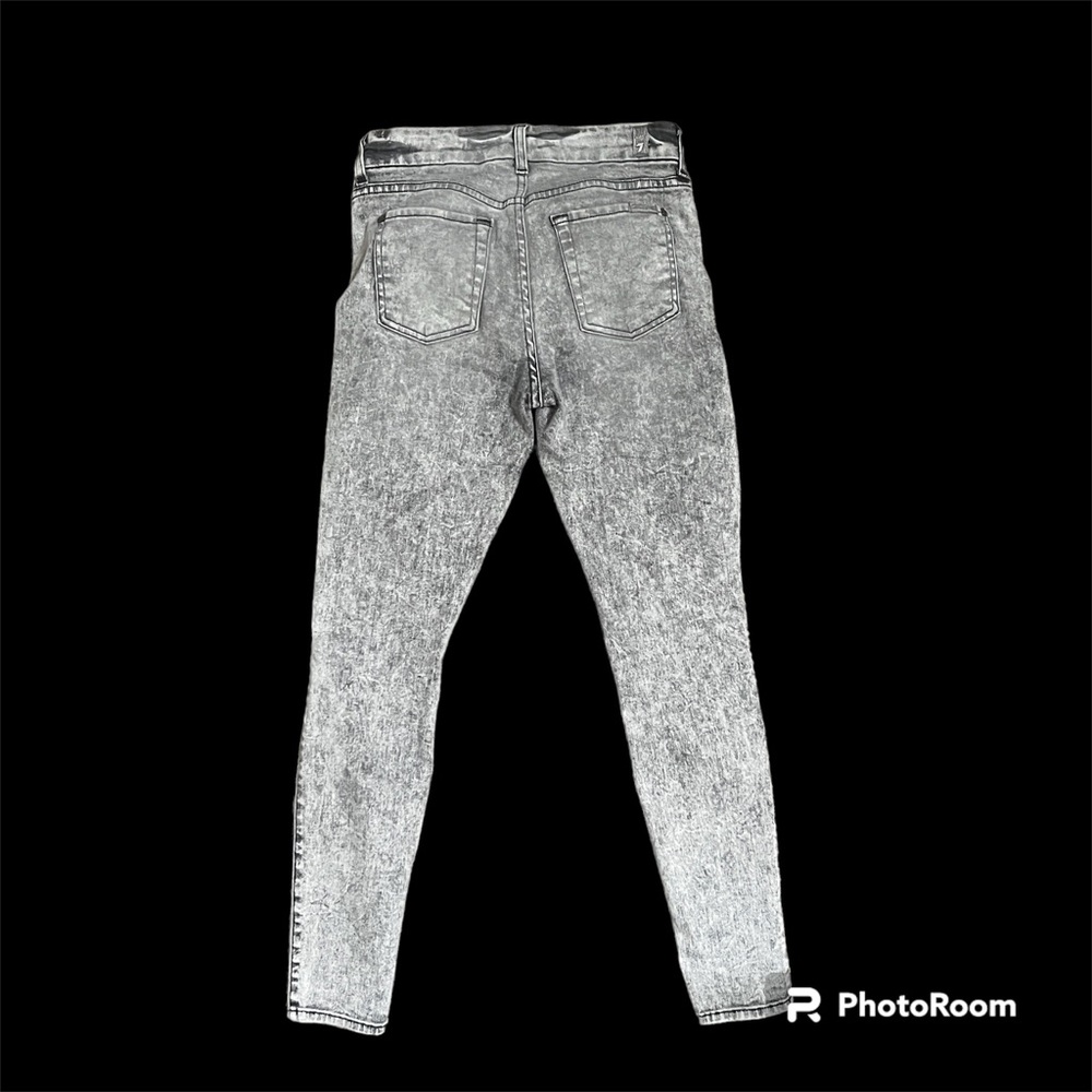 Women’s 7 for all Mankind Jeans, Midrise Ankle Skinny, Gray - Picture 11 of 11